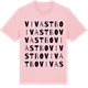 Pink Cotton t-shirt med Vivastbo ordlek t-shirt
