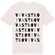 Vintage White t-shirt med Vivastbo ordlek t-shirt