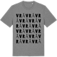 Mid Heather Gray t-shirt med Vrå ordlek t-shirt