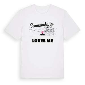 Någon i Vreta älskar mig t-shirt – ekologisk bomull t-shirt från Pinshirt