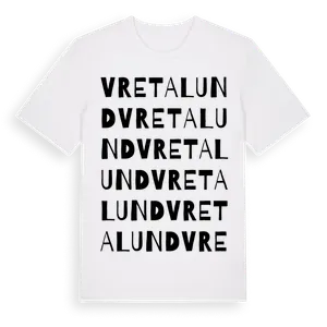 Vretalund ordlek t-shirt – ekologisk bomull t-shirt från Pinshirt