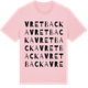 Pink Cotton t-shirt med Vretbacka ordlek t-shirt