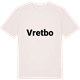 Vintage White t-shirt med Vretbo fetstil t-shirt