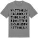 Mid Heather Gray t-shirt med Wattholma gård ordlek t-shirt