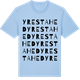 Blue Soul t-shirt med Yrestahed ordlek t-shirt