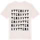 Vintage White t-shirt med Ytterby ordlek t-shirt