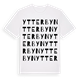 White t-shirt med Ytterbyn ordlek t-shirt