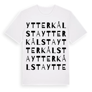 Ytterkålsta ordlek t-shirt – ekologisk bomull t-shirt från Pinshirt