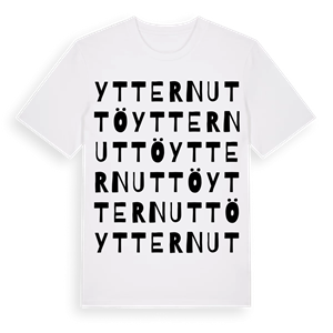 Ytternuttö ordlek t-shirt – ekologisk bomull t-shirt från Pinshirt