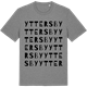 Mid Heather Gray t-shirt med Yttersby ordlek t-shirt