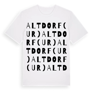 Altdorf (UR) ordlek t-shirt – ekologisk bomull t-shirt från Pinshirt