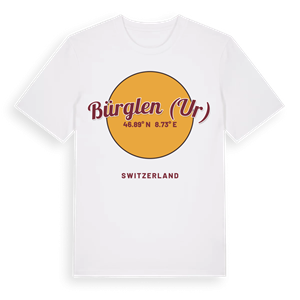 Bürglen (UR) cirkel t-shirt – ekologisk bomull t-shirt från Pinshirt