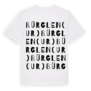 Bürglen (UR) ordlek t-shirt – ekologisk bomull t-shirt från Pinshirt