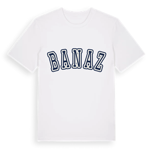 Banaz college t-shirt – ekologisk bomull t-shirt från Pinshirt