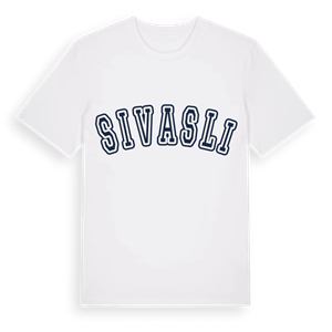 Sivaslı college t-shirt – ekologisk bomull t-shirt från Pinshirt