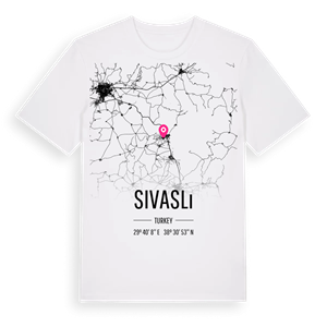 Sivaslı karta t-shirt – ekologisk bomull t-shirt från Pinshirt
