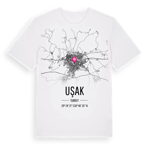 Uşak karta t-shirt – ekologisk bomull t-shirt från Pinshirt