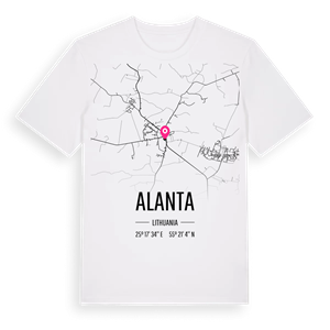Alanta karta t-shirt – ekologisk bomull t-shirt från Pinshirt