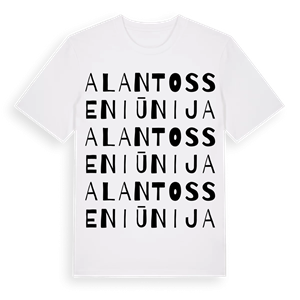 Alantos seniūnija ordlek t-shirt – ekologisk bomull t-shirt från Pinshirt