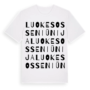 Luokesos seniūnija ordlek t-shirt – ekologisk bomull t-shirt från Pinshirt