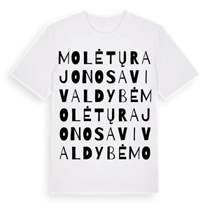 Molėtų rajono savivaldybė ordlek t-shirt – ekologisk bomull t-shirt från Pinshirt