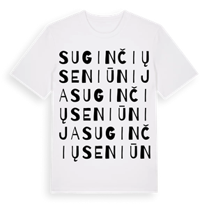 Suginčių seniūnija ordlek t-shirt – ekologisk bomull t-shirt från Pinshirt