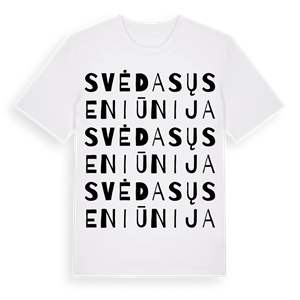 Svėdasų seniūnija ordlek t-shirt – ekologisk bomull t-shirt från Pinshirt