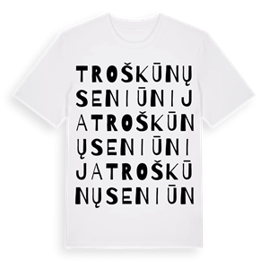 Troškūnų seniūnija ordlek t-shirt – ekologisk bomull t-shirt från Pinshirt
