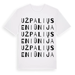 Užpalių seniūnija ordlek t-shirt – ekologisk bomull t-shirt från Pinshirt