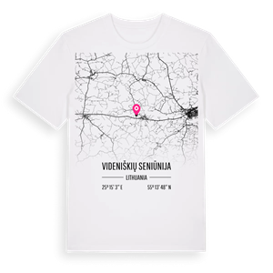 Videniškių seniūnija karta t-shirt – ekologisk bomull t-shirt från Pinshirt