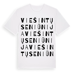 Viešintų seniūnija ordlek t-shirt – ekologisk bomull t-shirt från Pinshirt