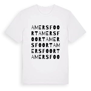 Amersfoort ordlek t-shirt – ekologisk bomull t-shirt från Pinshirt