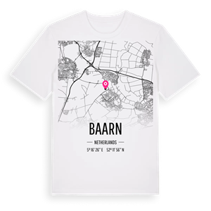 Baarn karta t-shirt – ekologisk bomull t-shirt från Pinshirt