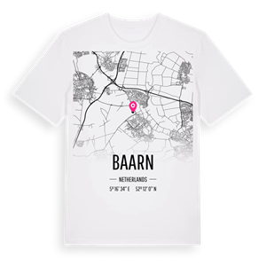 Baarn karta t-shirt – ekologisk bomull t-shirt från Pinshirt