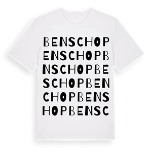 Benschop ordlek t-shirt – ekologisk bomull t-shirt från Pinshirt