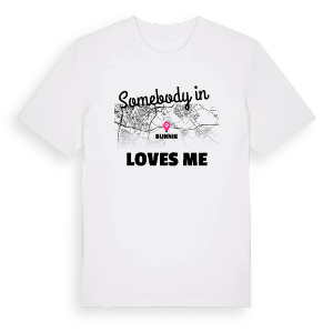 Någon i Bunnik älskar mig t-shirt – ekologisk bomull t-shirt från Pinshirt