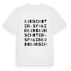Bunschoten-Spakenburg ordlek t-shirt – ekologisk bomull t-shirt från Pinshirt