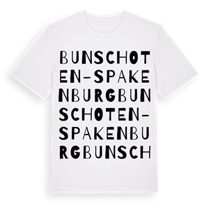 Bunschoten-Spakenburg ordlek t-shirt – ekologisk bomull t-shirt från Pinshirt