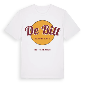 De Bilt cirkel t-shirt – ekologisk bomull t-shirt från Pinshirt