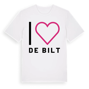 Jag älskar De Bilt t-shirt stort tryck – ekologisk bomull t-shirt från Pinshirt