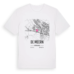 De Meern karta t-shirt – ekologisk bomull t-shirt från Pinshirt