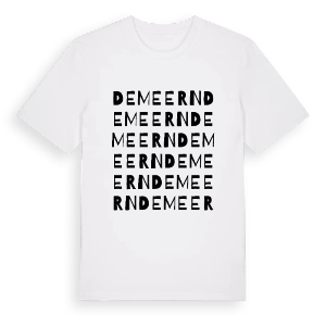 De Meern ordlek t-shirt – ekologisk bomull t-shirt från Pinshirt