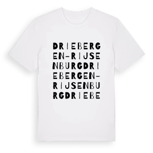 Driebergen-Rijsenburg ordlek t-shirt – ekologisk bomull t-shirt från Pinshirt