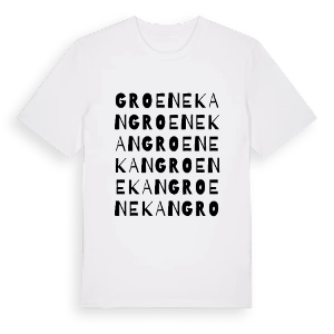 Groenekan ordlek t-shirt – ekologisk bomull t-shirt från Pinshirt