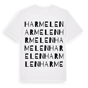 Harmelen ordlek t-shirt – ekologisk bomull t-shirt från Pinshirt