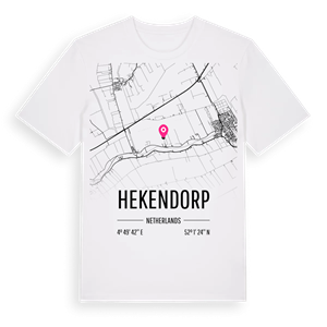 Hekendorp karta t-shirt – ekologisk bomull t-shirt från Pinshirt