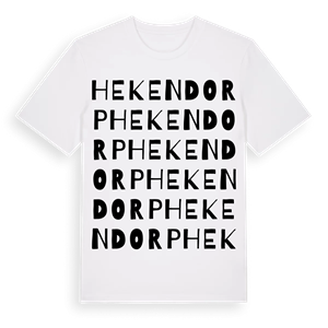Hekendorp ordlek t-shirt – ekologisk bomull t-shirt från Pinshirt