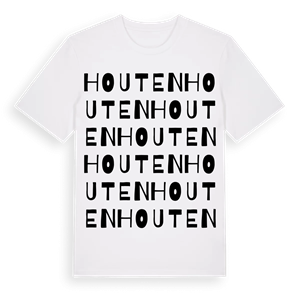 Houten ordlek t-shirt – ekologisk bomull t-shirt från Pinshirt