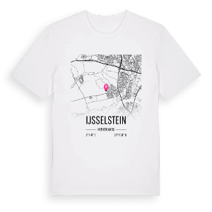 IJsselstein karta t-shirt – ekologisk bomull t-shirt från Pinshirt