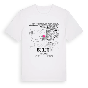 IJsselstein karta t-shirt – ekologisk bomull t-shirt från Pinshirt